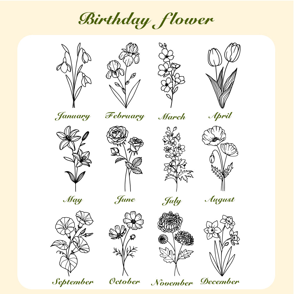 Personalized Birth Flower Waterproof Bottle Carrier Bag for 40oz Stanley Tumbler Gift for Her