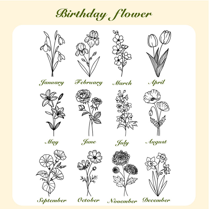 Personalized Birth Flower Waterproof Bottle Carrier Bag for 40oz Stanley Tumbler Gift for Her