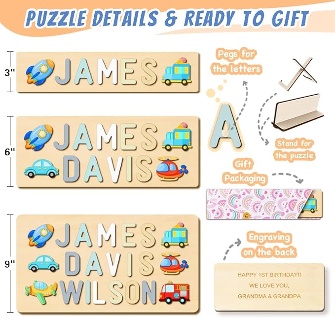 Name Puzzle for Kids Personalized