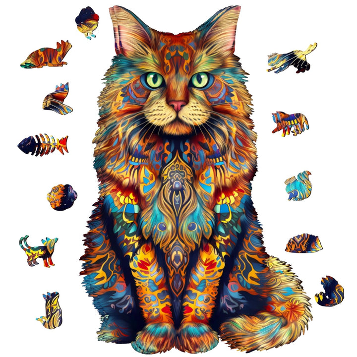 Wooden Puzzles for Adults, Cat Puzzle