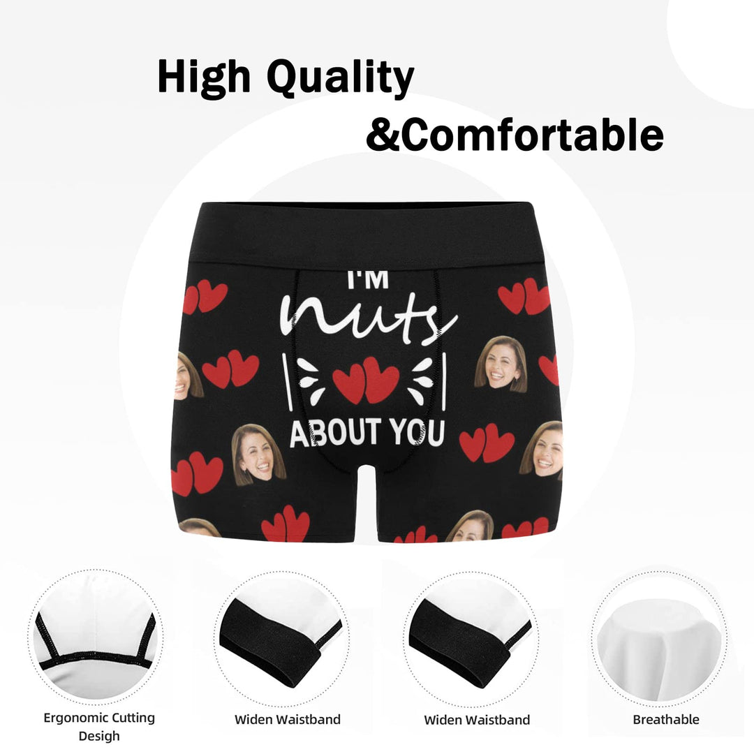 Custom Mens Underwear Boxer Briefs with Faces