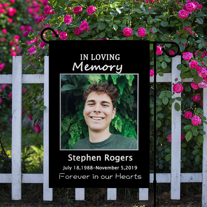 Custom Memorial Flag with Photo Name Date