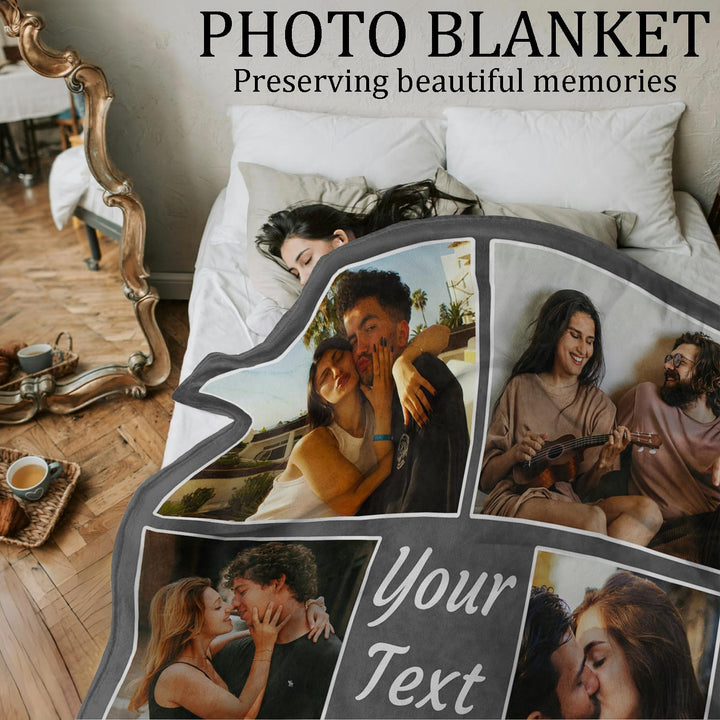 Custom Blanket with Picture Customized Photo Blankets