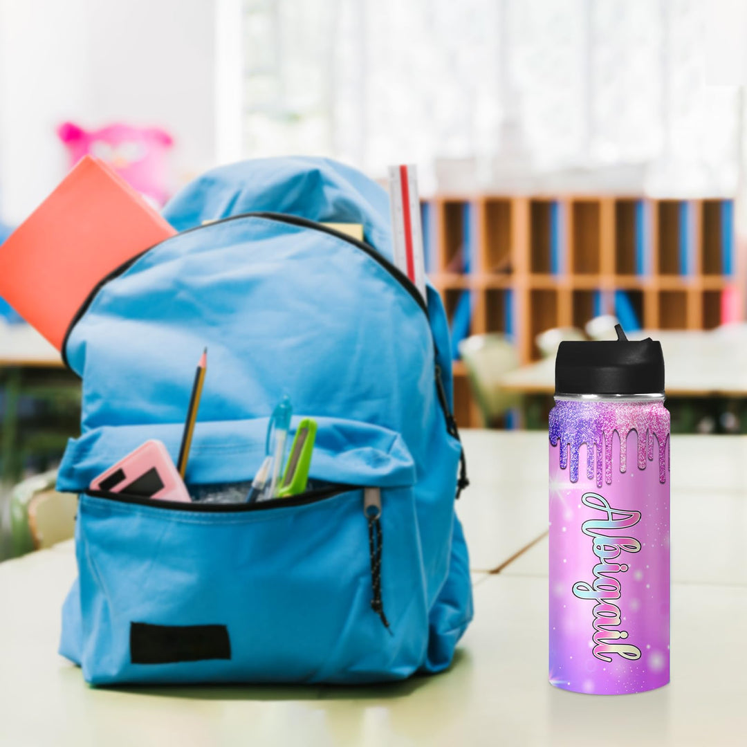 Personalized Water Bottles for Kids for School With Name