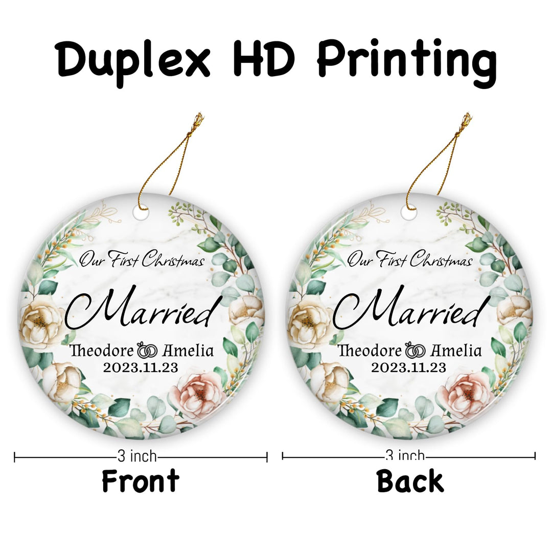 Christmas Ornaments 2024 for just Married Couple