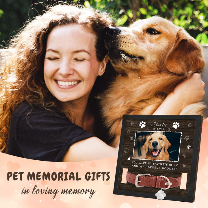 Memorial Gifts Picture Frame for Loss of Dog