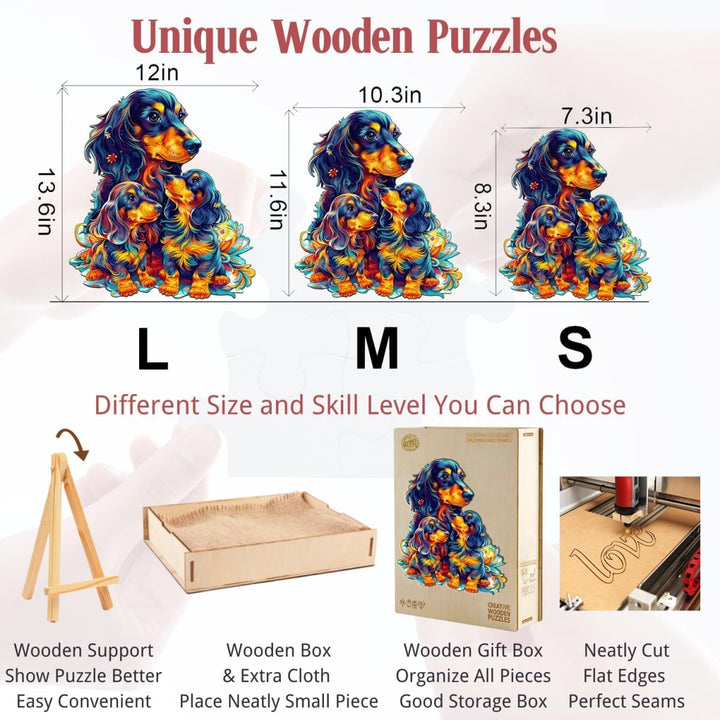 Wooden Puzzles for Adults, Dog Puzzle