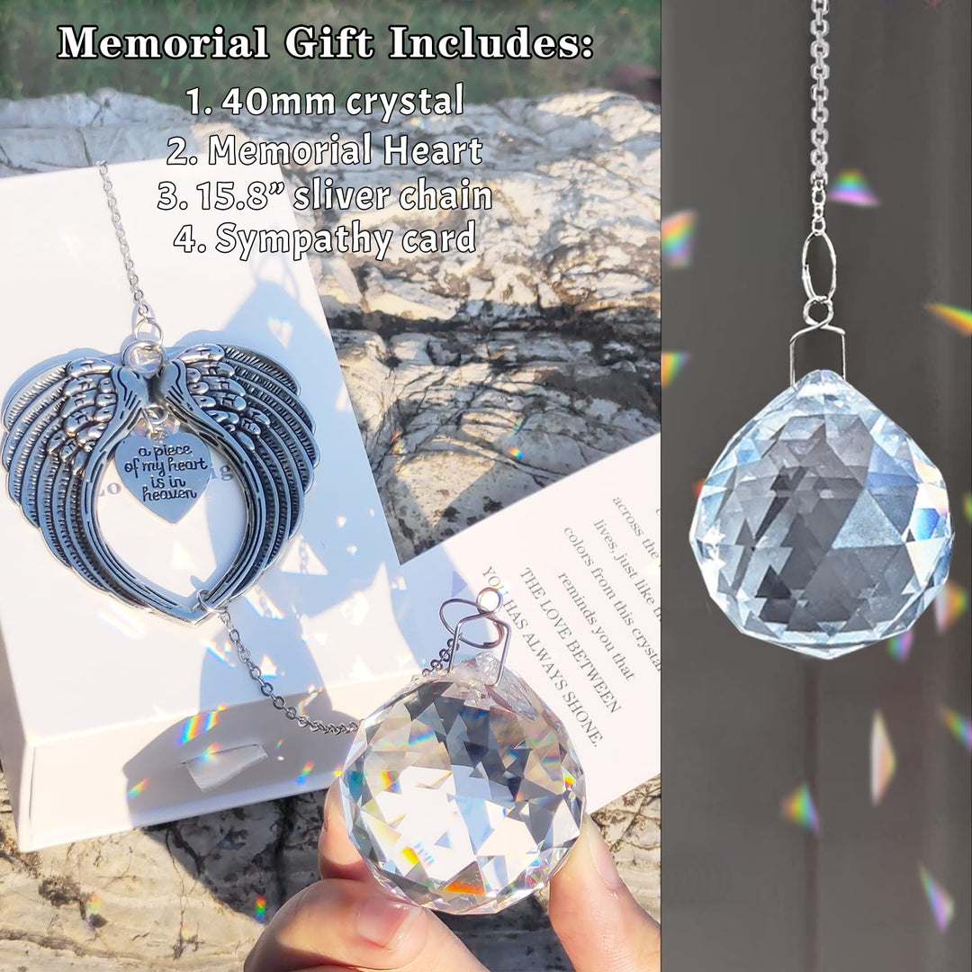 Unique Sympathy Gift Idea Crystal Ball Suncatcher