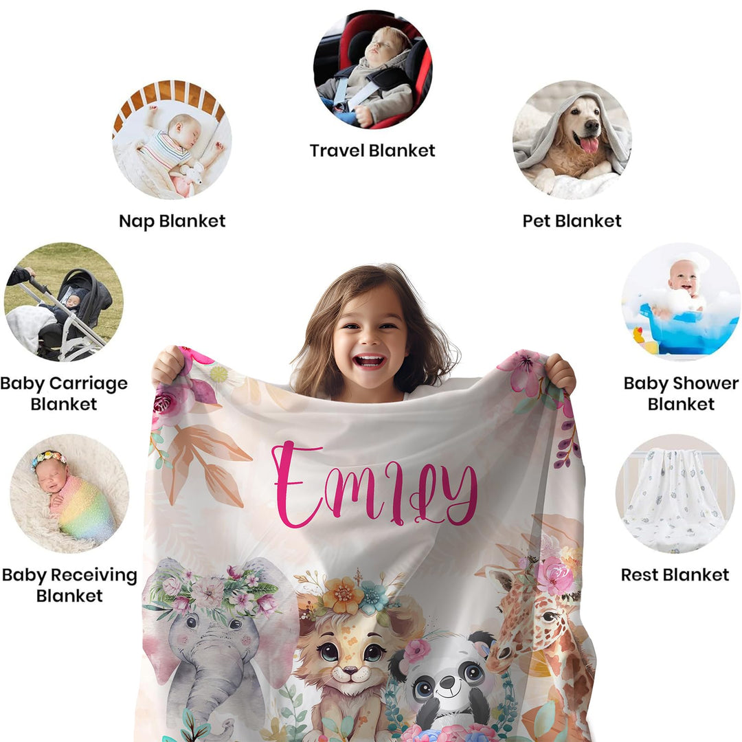 Customized  Blanket with Names for Toddler