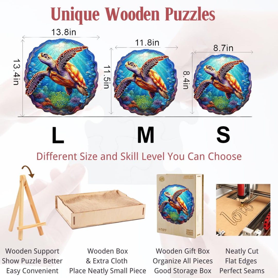 Wooden Puzzles for Adults, Turtle Puzzle