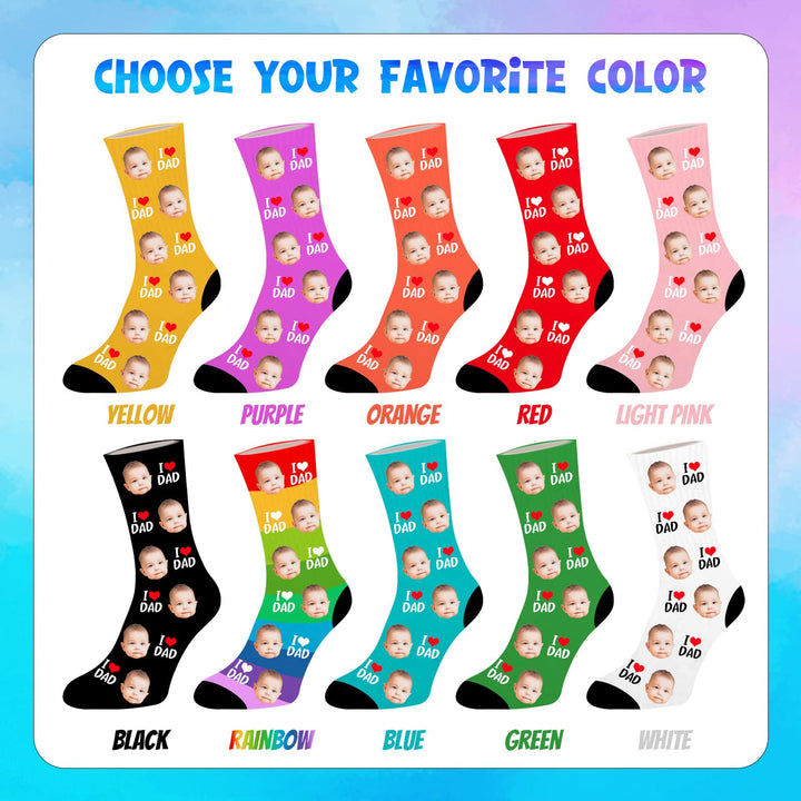 Personalized Gifts ,Print Your Face Clearly on Socks