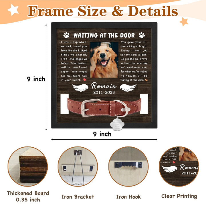 Memorial Gifts Picture Frame for Loss of Dog