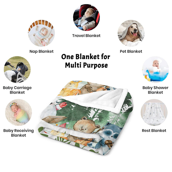 Newborn Soft Flannel Blankets Kids