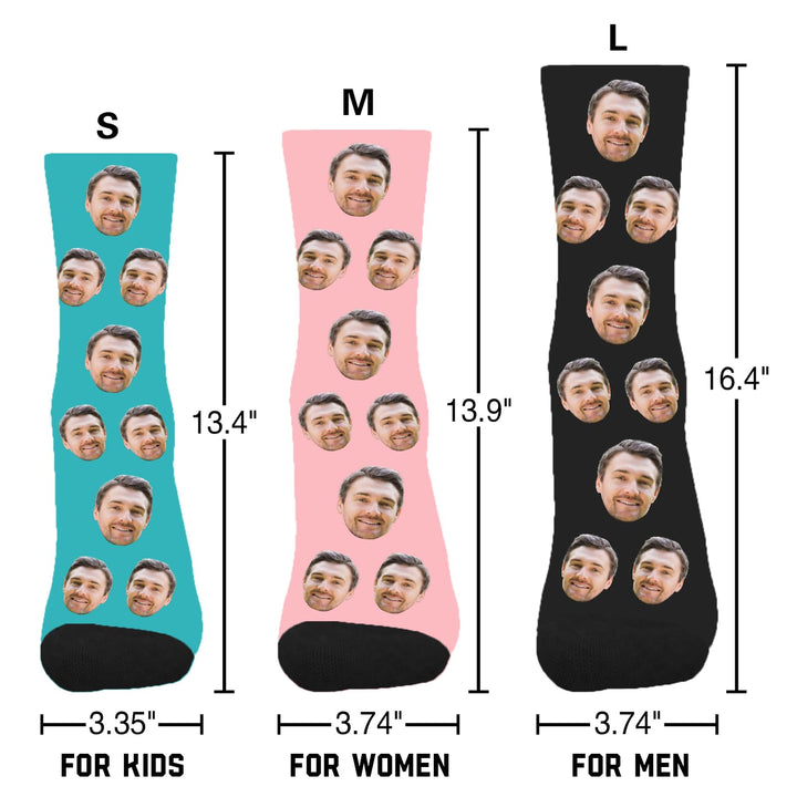 Personalized Gifts , Print Your Face Clearly on Socks