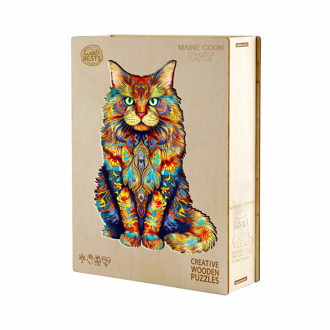 Wooden Puzzles for Adults, Cat Puzzle