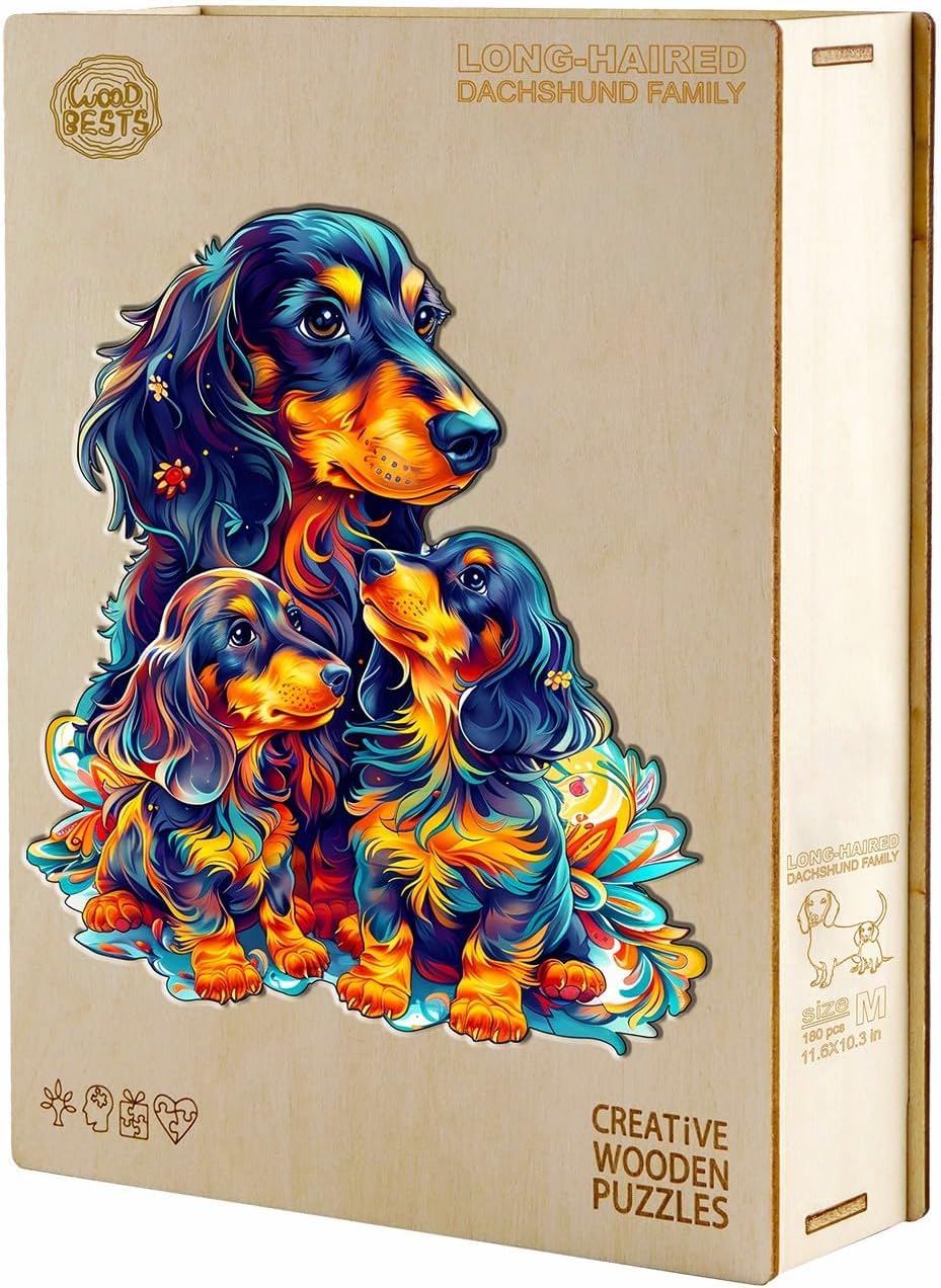 Wooden Puzzles for Adults, Dog Puzzle