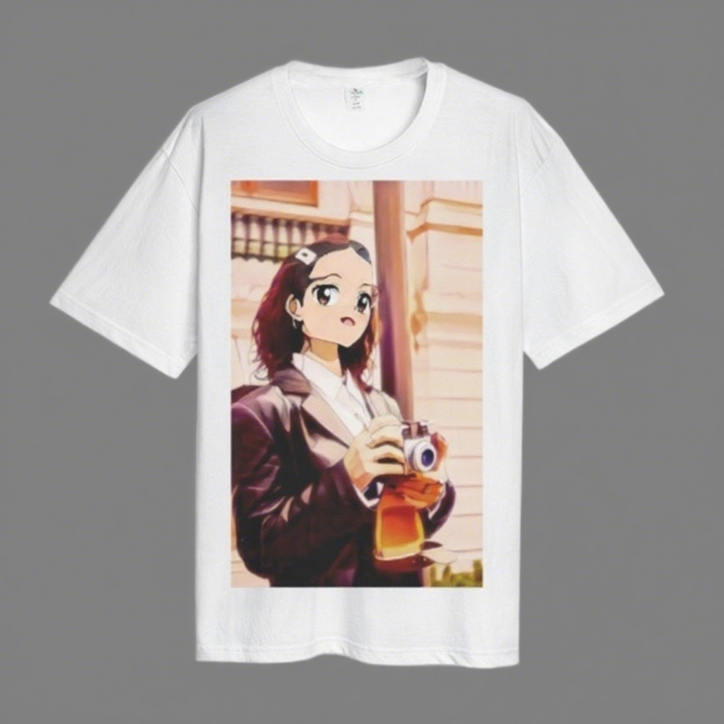 Custom Anime Effect Print T Shirts for Men